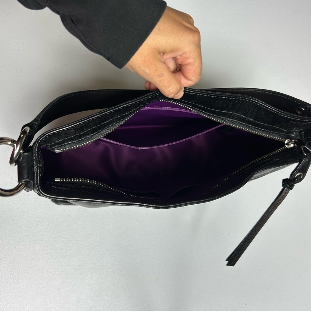 Vintage Coach Zoe Black Leather Shoulder Bag Purse | Model: F1082-F15478 - Picture 12 of 16